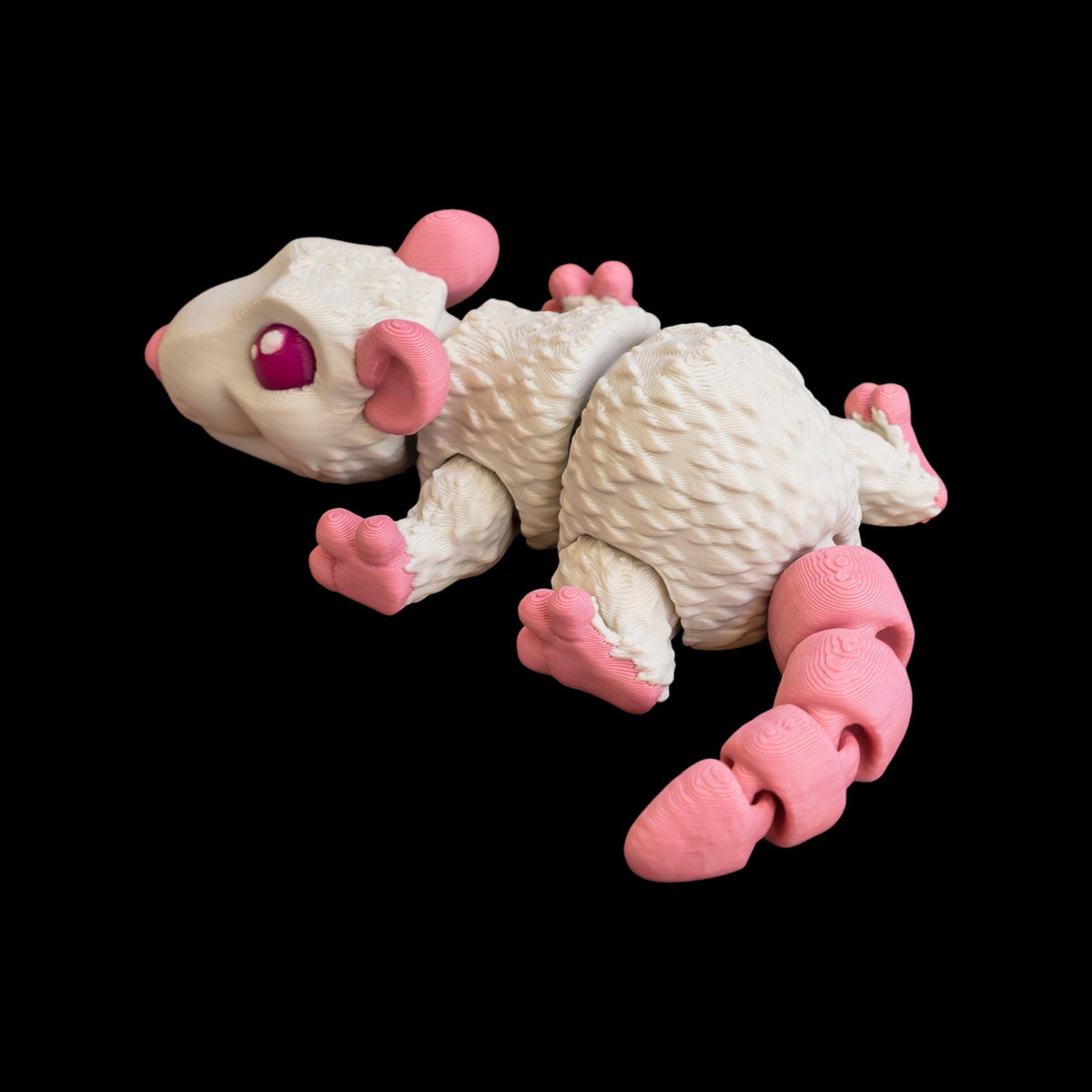 Articulated Rat Figurine, 3D Printed with Movable Joints Custom Colors - JM Designs