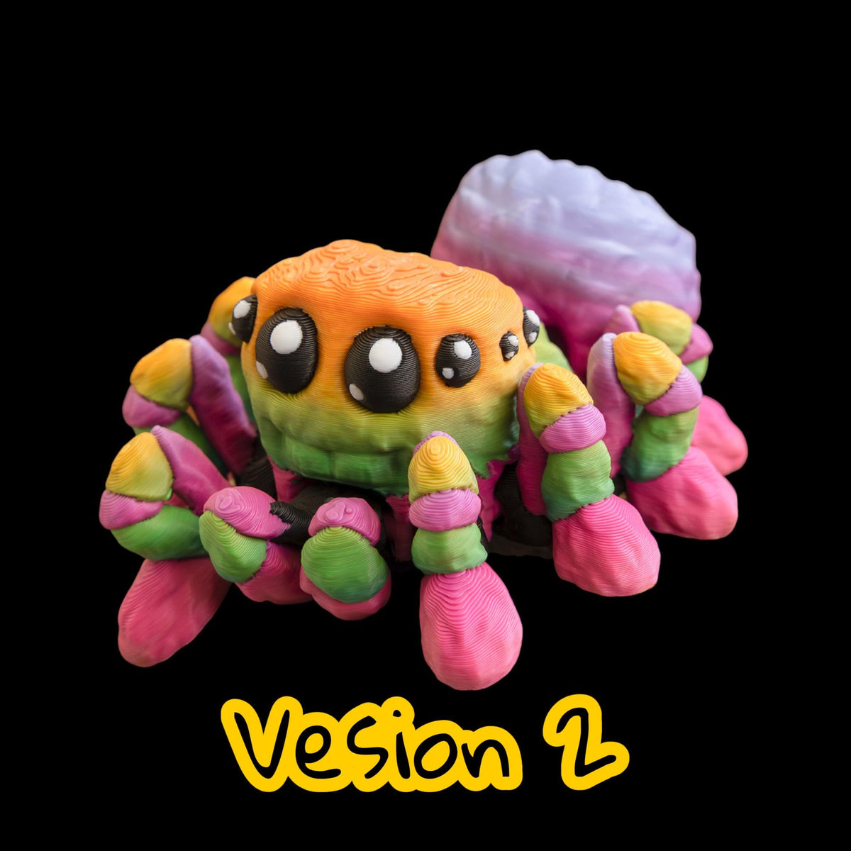 Poseable Toy Spider Articulated Figurine Movable Legs Design Cute Eyes Feature Colorful Options Available Desktop Accessory Miniature Creature Collectible Item Premium Material Construction Quality Craftsmanship Tabletop Display Halloween