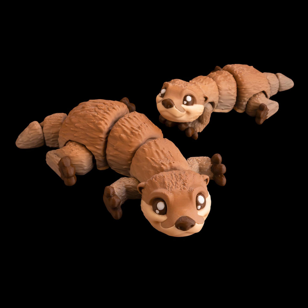 Desk Decoration Figurine Mini Otter Model Office Accessory Display Wildlife Animal Statue Small Collectibl