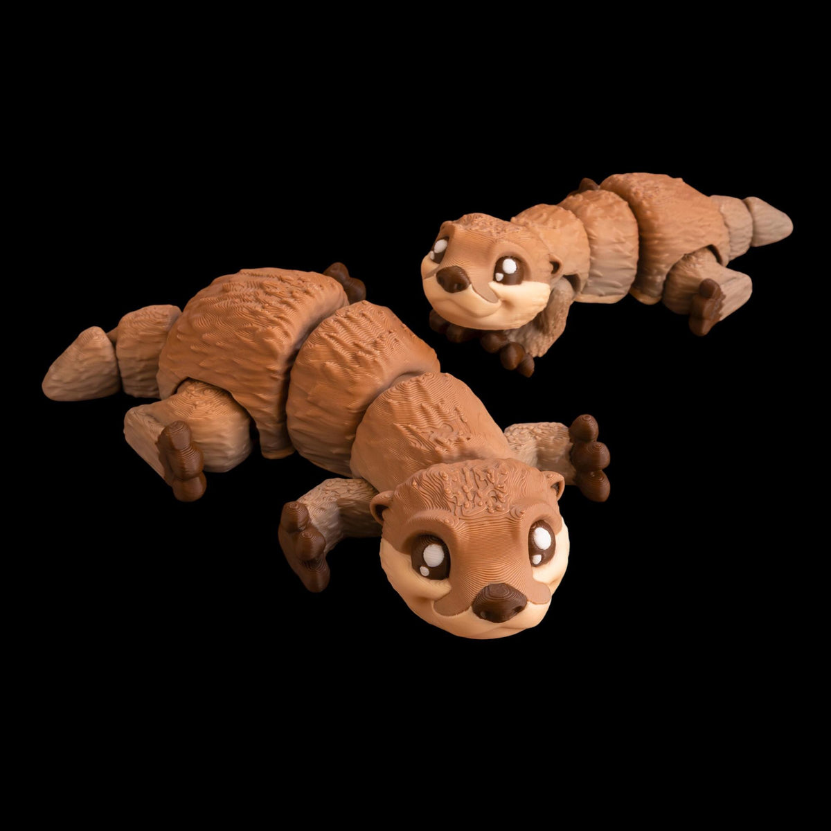 Desk Decoration Figurine Mini Otter Model Office Accessory Display Wildlife Animal Statue Small Collectibl