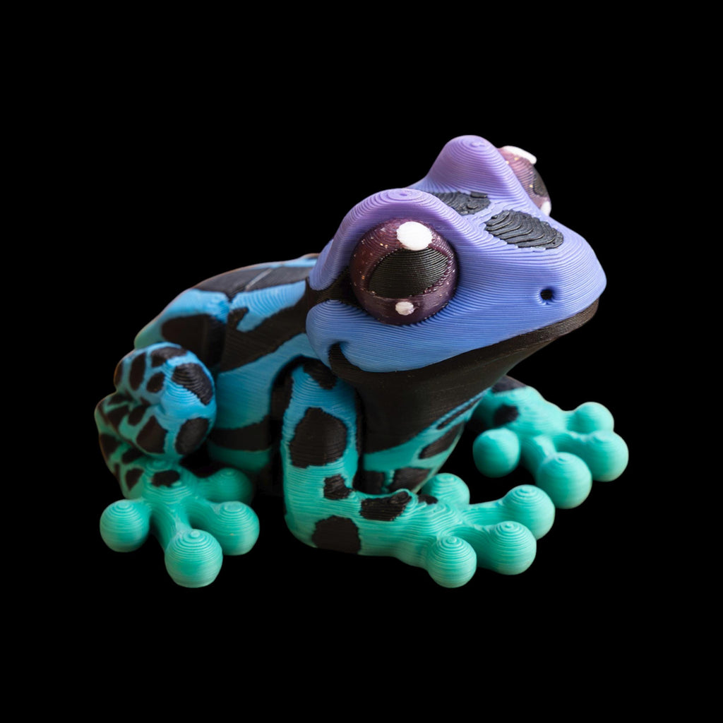 articulated frog toy, toy desk accessory, accessory display item, item collector gift,