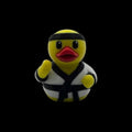 Desk Accessory Karate Duck Figurine Martial Art Decoration Office Display Cute Fighter Figure Black Belt Combat Collectible