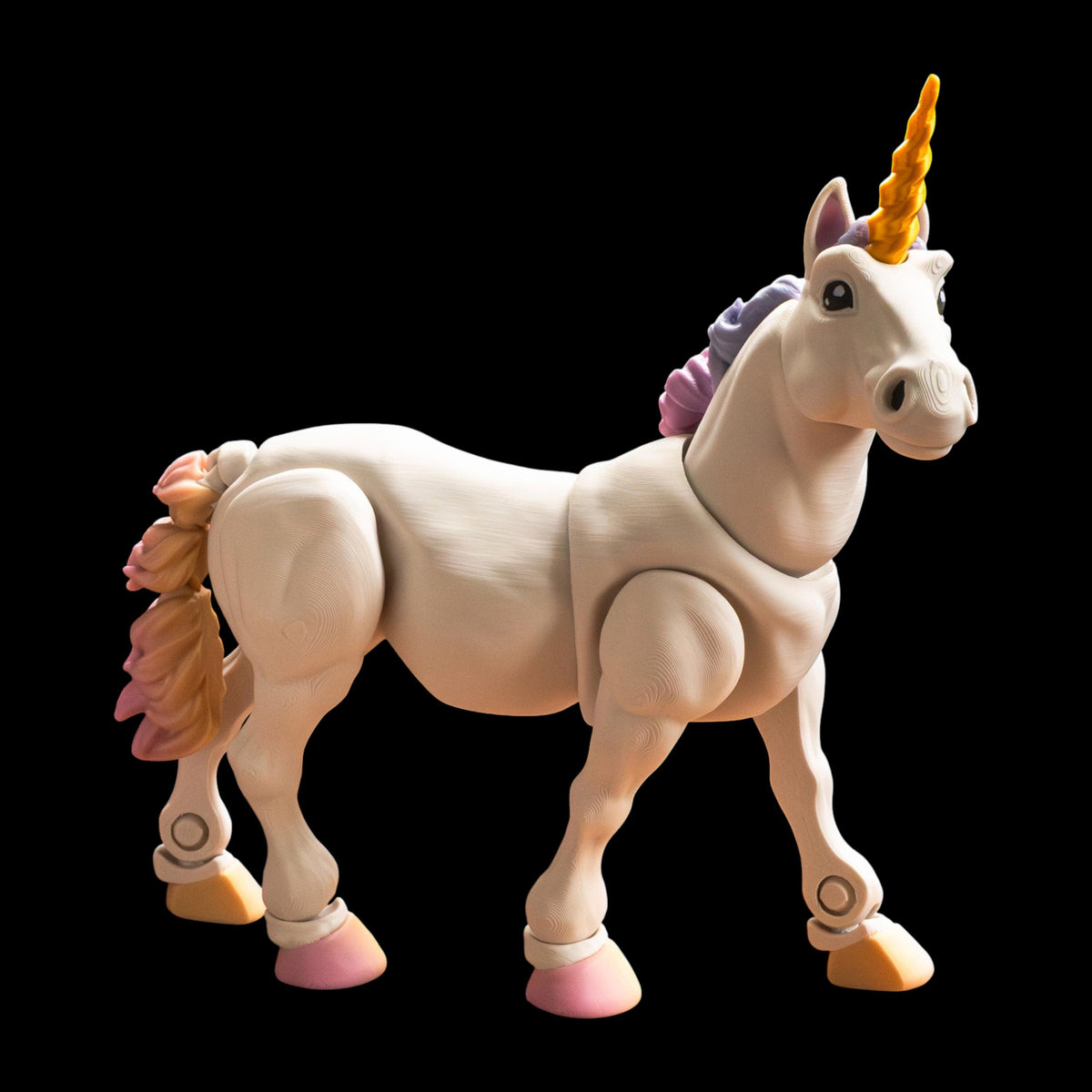 Desk Decoration Display Articulated Fantasy Creature Premium Quality Construction Movable Horse Figure Unicorn Alternative Design Collectible Miniature Item Child Birthday Gift Idea Posable Animal Toy Flexible Joints Feature Multiple Size