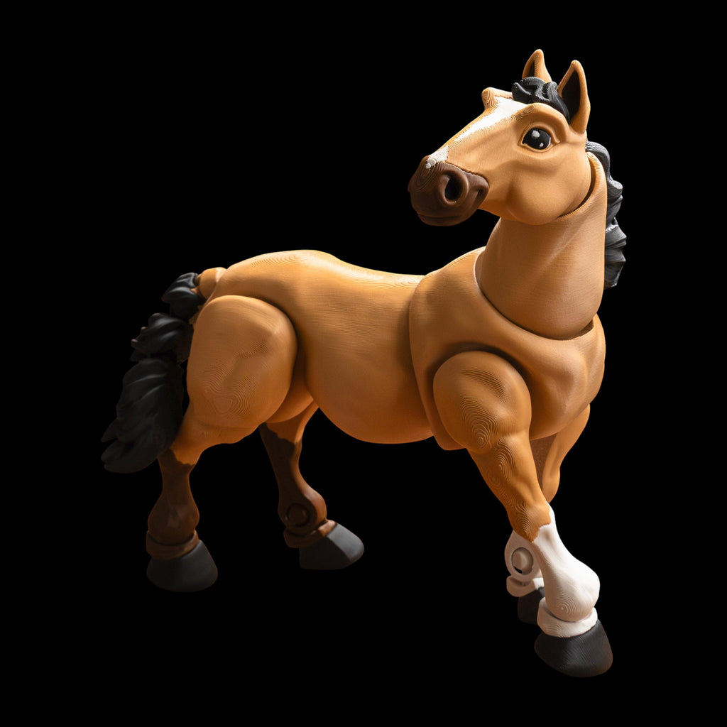 Premium Quality Construction Articulated Fantasy Creature Movable Horse Figure Unicorn Design Option Desk Decoration Display Collectible Miniature Item Child Birthday Gift Idea Multiple Size Variations Available Posable Animal Toy Flexible