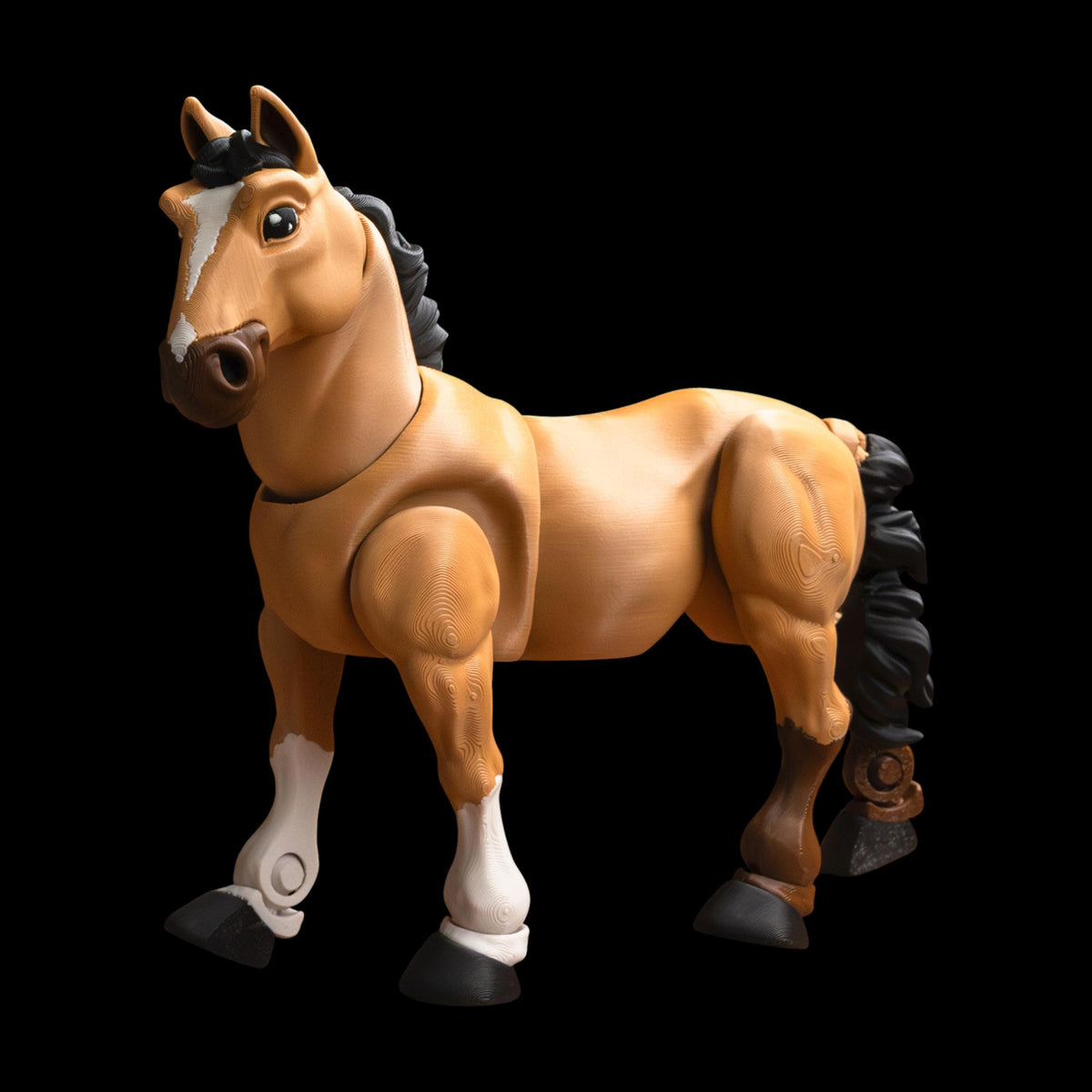 articulated horse figure, figure desk decoration, decoration fantasy creature, creature display piece, piece birthday gift, gift child toy, toy movable unicorn, unicorn miniature collectible, collectible posable animal, animal shelf decor, decor magical item, item 3d printed