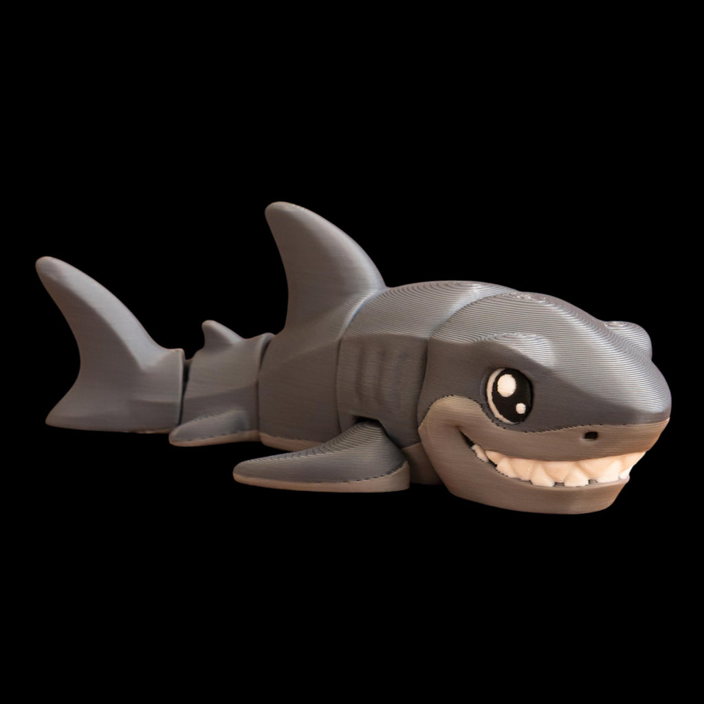 Office Desk Decoration Articulated Shark Toy Premium Display Item Great White Figurine Movable Parts Design PLA Plus Material Detailed Marine Animal Model Multiple Color Options Desktop Size Accessory Collector Display Piece Interactive