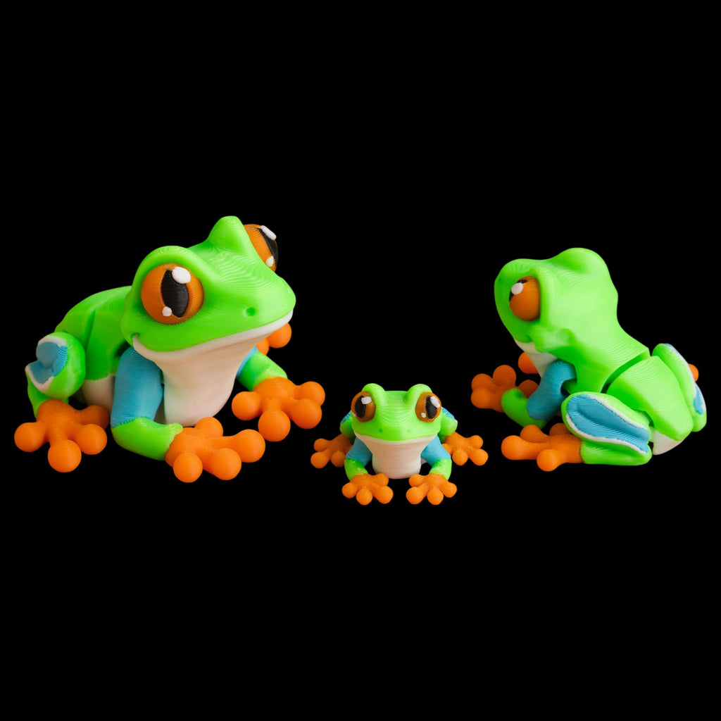 Desk Accessory Display Articulated Frog Figurine Movable Animal Toy Office Decoration Unique Collector Item Posable Design