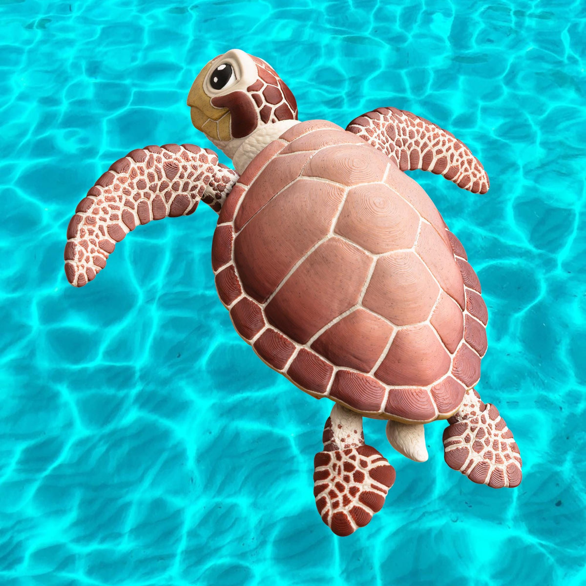 Marine Decoration Ocean Themed Articulated Turtle Display Coastal Home Decor Miniature Sea Creature Model Premium Quality Figurine Movable Limbs Desk Ornament Collectible Item Beach House Accent Nautical Themed Gift Idea Office Desktop