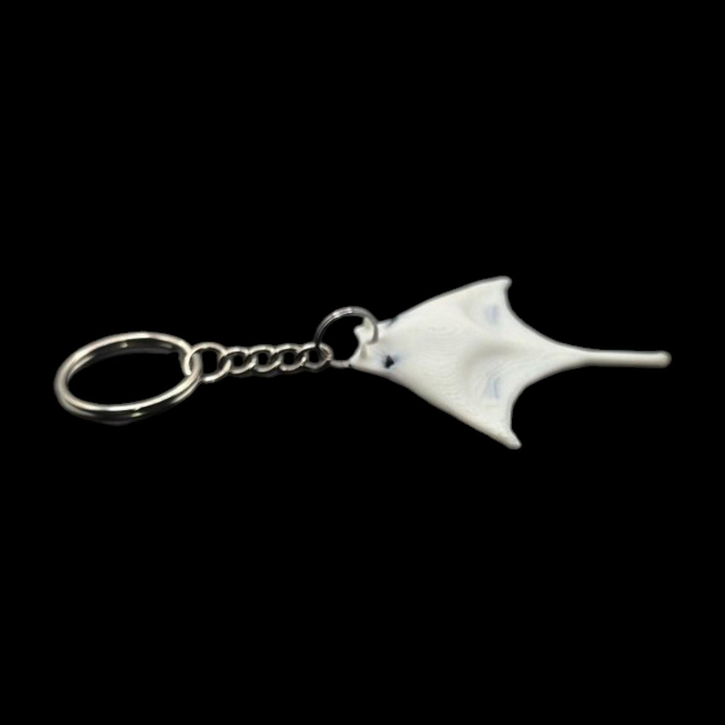 Marine Creature Keychain Manta Ray Design Ocean Theme Accessory Beach Souvenir Nautical Bag Charm Underwater Sea