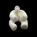 white Sitting Monkey Towel Animal Keychain Cruise Souvenir Charm Accessory Travel Memento Vacation Keepsake
