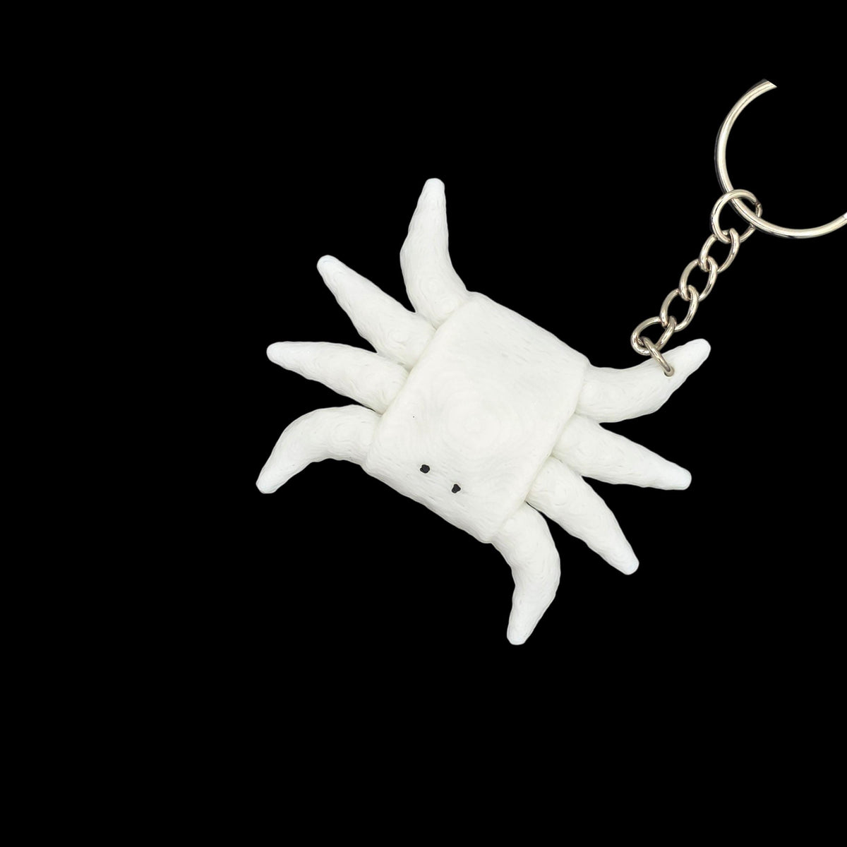 3D Printed Crab Keychain Cruise Towel Animal Design PLA Material Durable Construction Two Color Options