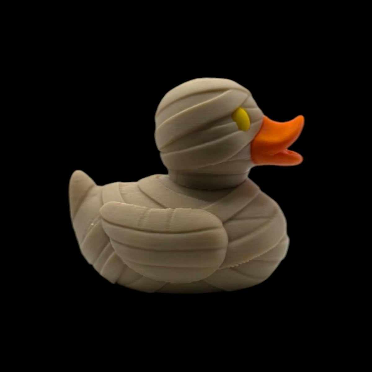 Halloween Mummy Duck Figurine Spooky Bandage Wrapped Egyptian - JM Designs-