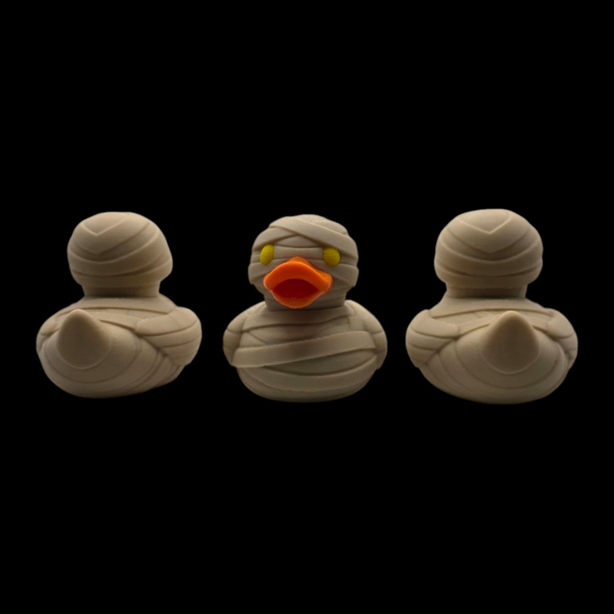 Halloween Mummy Duck Figurine Spooky Bandage Wrapped Egyptian - JM Designs-