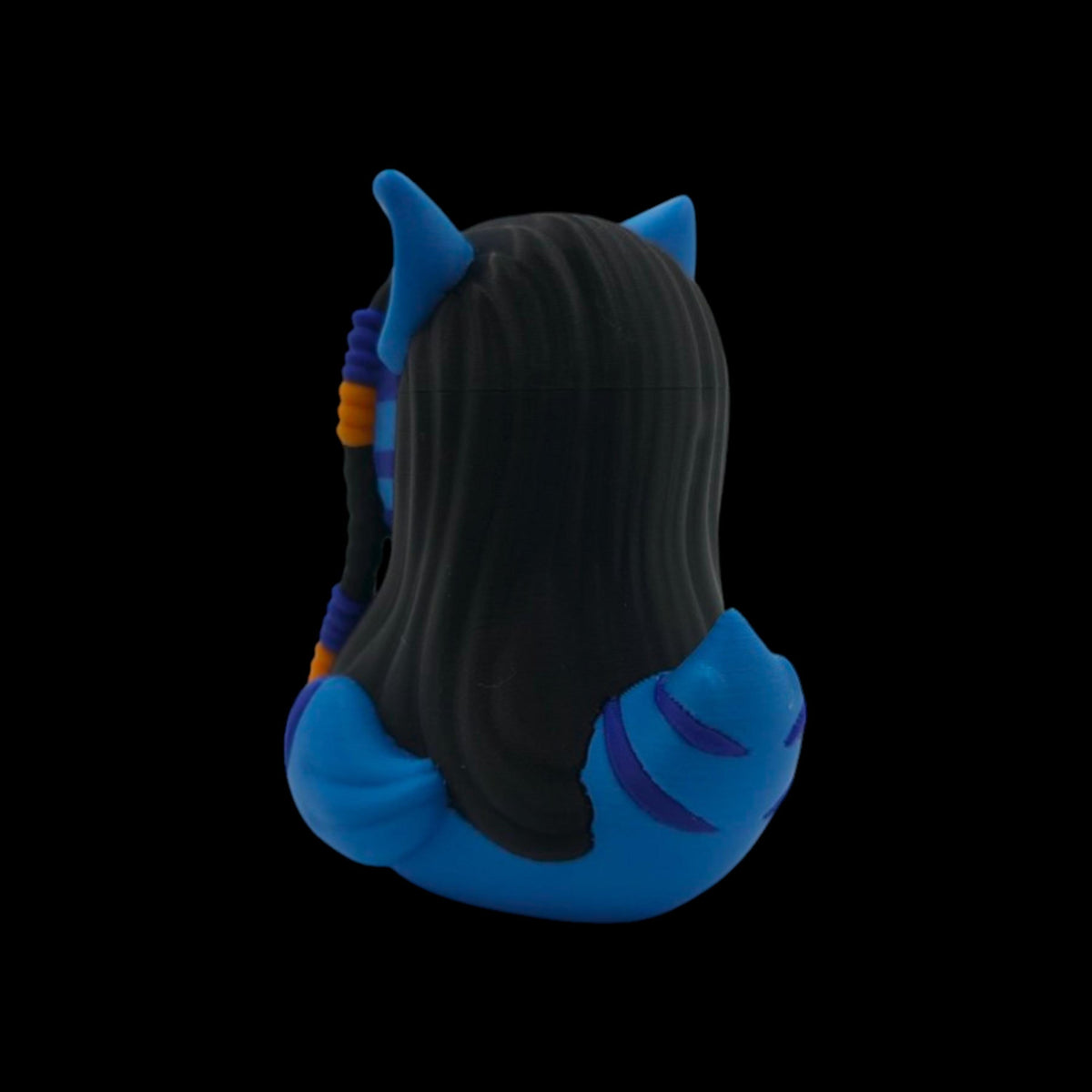 Blue Warrior Duck Figurine Avatar Inspired Collectible Fantasy Creature Decoration Movie Character Design Jake Sully Navi