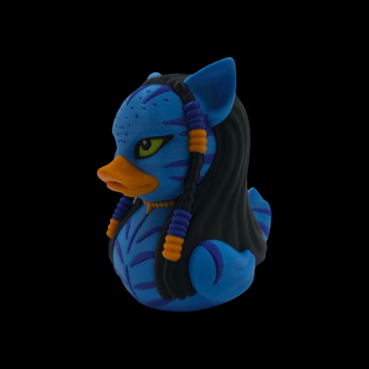 Movie Inspired Avatar Duck Collectible Blue Warrior Figurine Fan Gift Na'vi Character Design Jake Sully