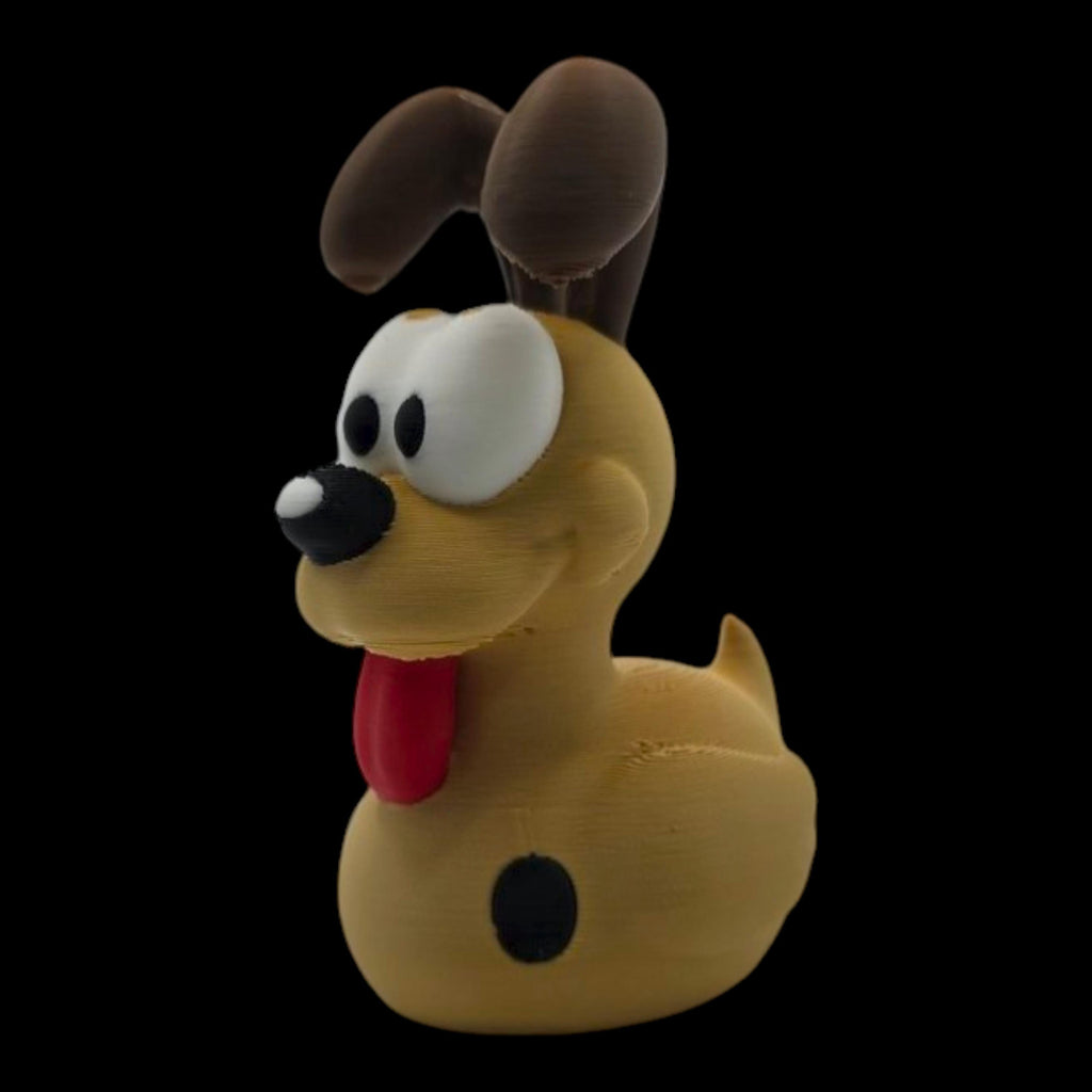 Yellow Cartoon Dog Odie Figurine Display Piece Desk Accessory Comic Character Collectible Garfield Series