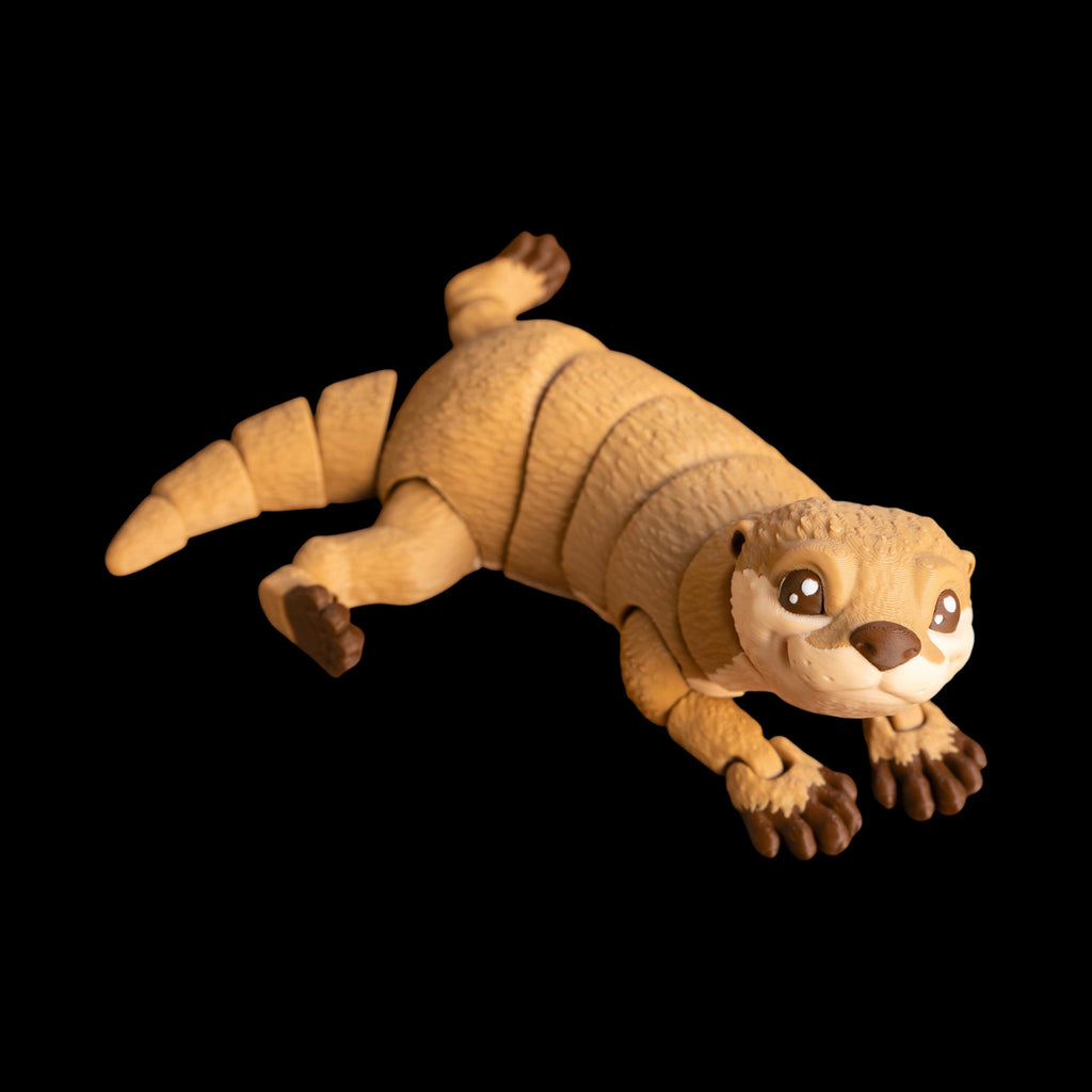 mini otter figurine, figurine desk decoration, decoration animal toy, toy articulated model, model 3d printed, printed pla wildlife, wildlife small statue, statue movable figure, figure collectible ornament, ornament nature enthusiast, enthusiast gift idea, idea river creature