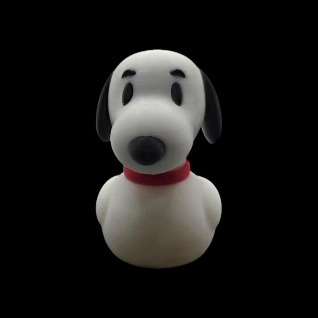 Snoopy Duck Figure Cartoon Mashup Yellow Design 3D Printed Creation Character Toy Collectible Item .