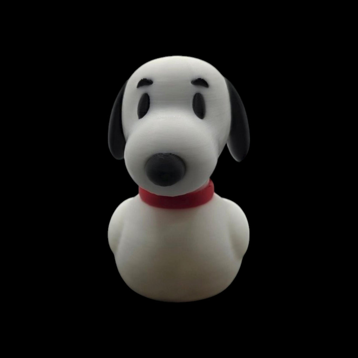 Snoopy Duck Figure Cartoon Mashup Yellow Design 3D Printed Creation Character Toy Collectible Item .