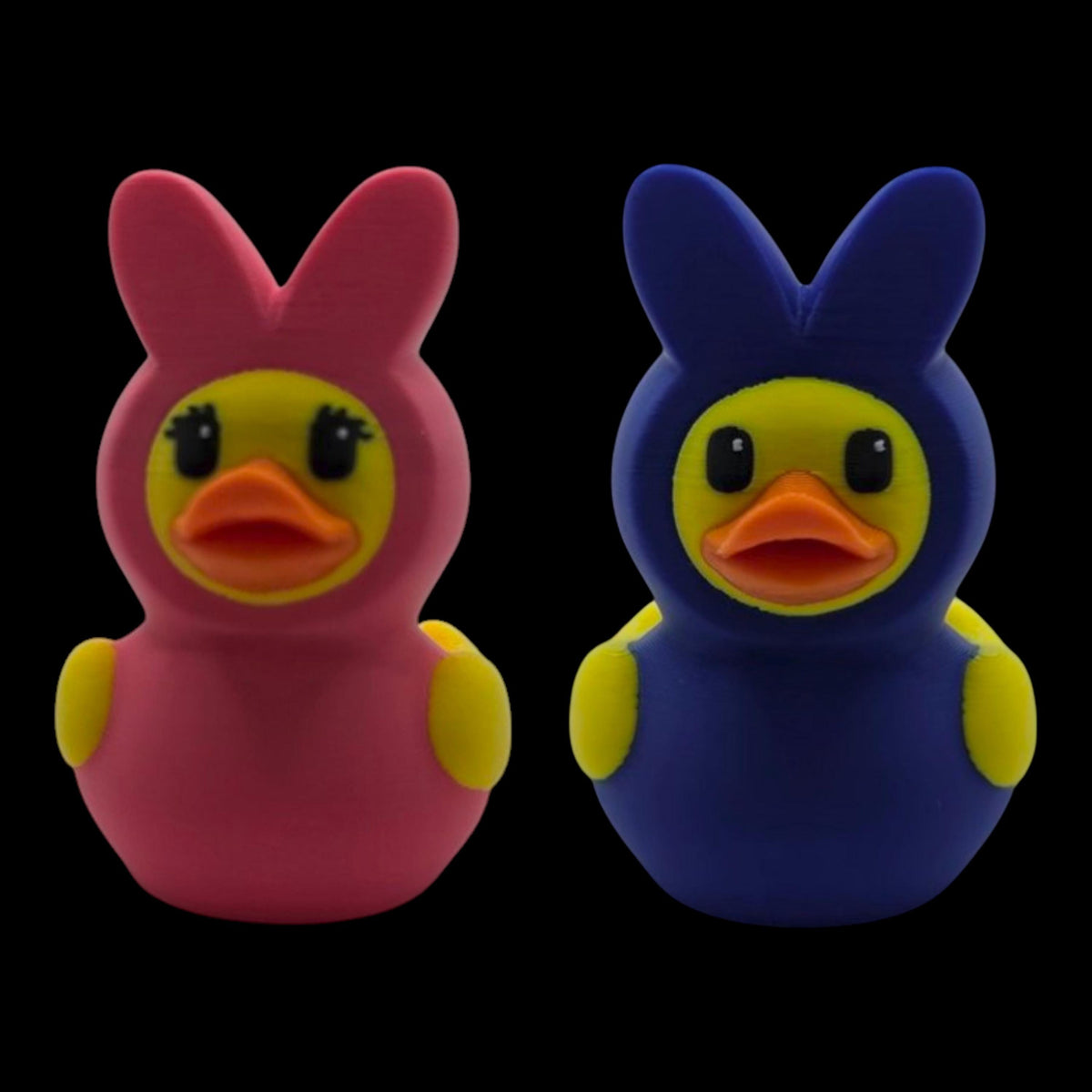 3d Printed Duck Figurine Toy Marshmallow Peep Easter Decoration Accessory Candy Shaped Ornament Blue Pink