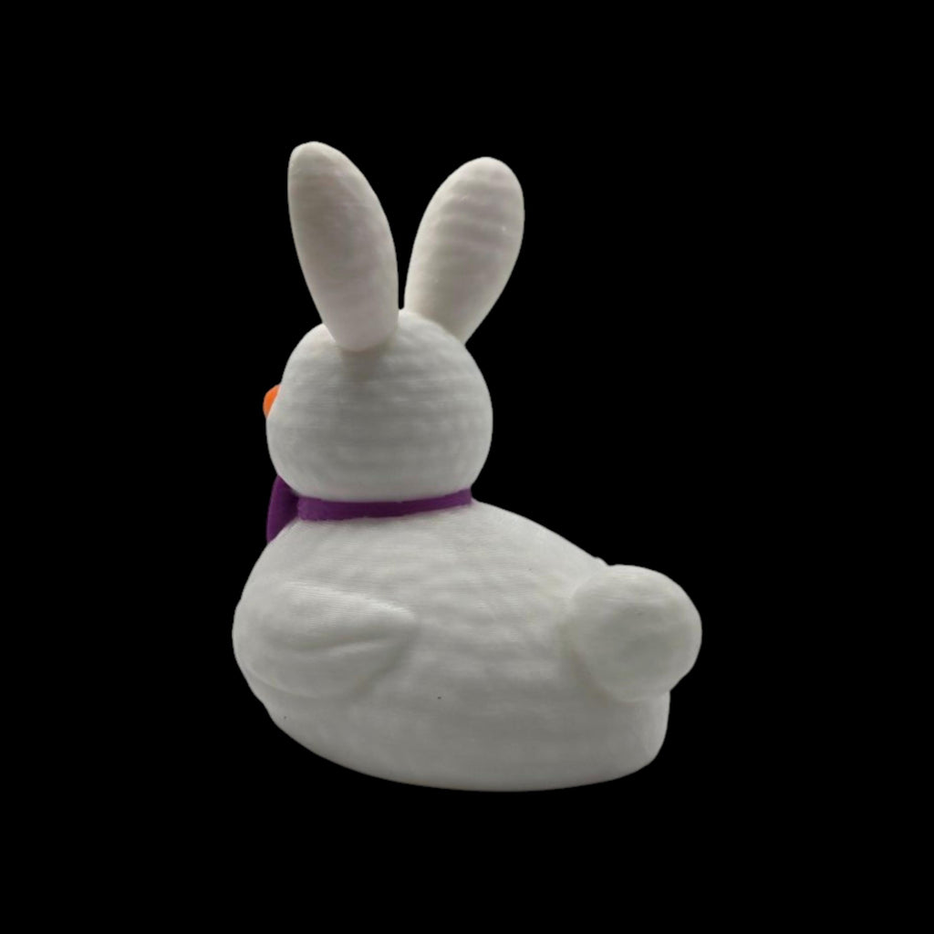 3D Printed Figurine Easter Bunny Duck Character Premium PLA Material Hard Plastic Miniature Teal Blue Suit Pink Bow Tie Orange Bill Whimsical Design Dashboard Decoration Desk Accessory Car Display Spring Holiday Ornament Collectible Gift