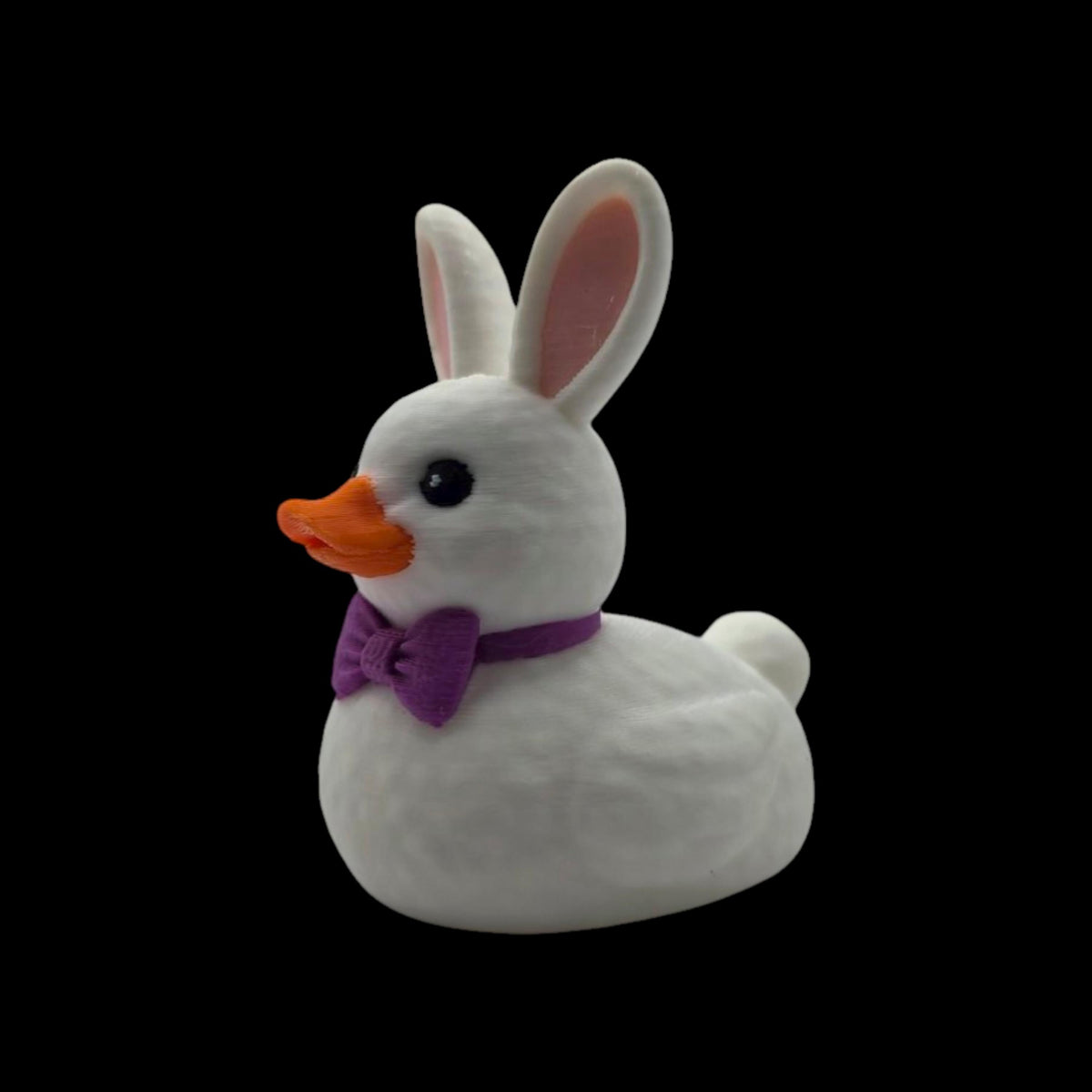 Dashboard Decoration Car Figurine Easter Bunny Duck Character Whimsical Design Office Desk Accessory Teal Blue Suit Pink Bow Tie Orange Bill 3D Printed Miniature Premium PLA Material Spring Holiday Ornament Small Collectible Figure Gift