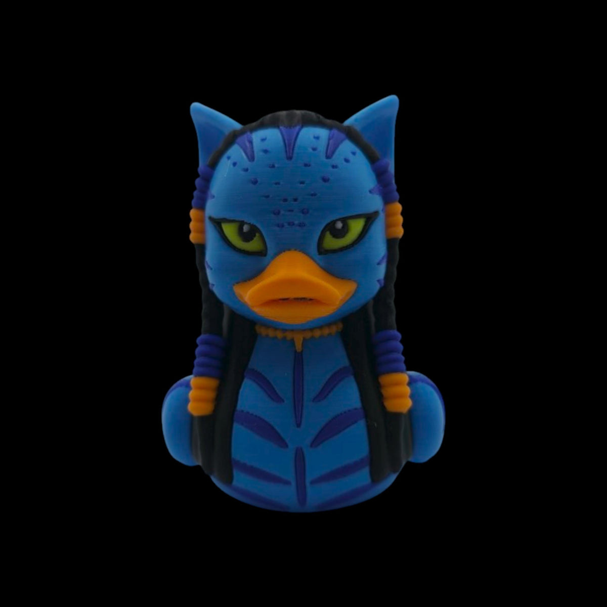 Avatar Duck Figurine Blue Warrior Collectible Desk Display Fantasy Creature Decoration Movie Inspired Fan Art Jake Sully