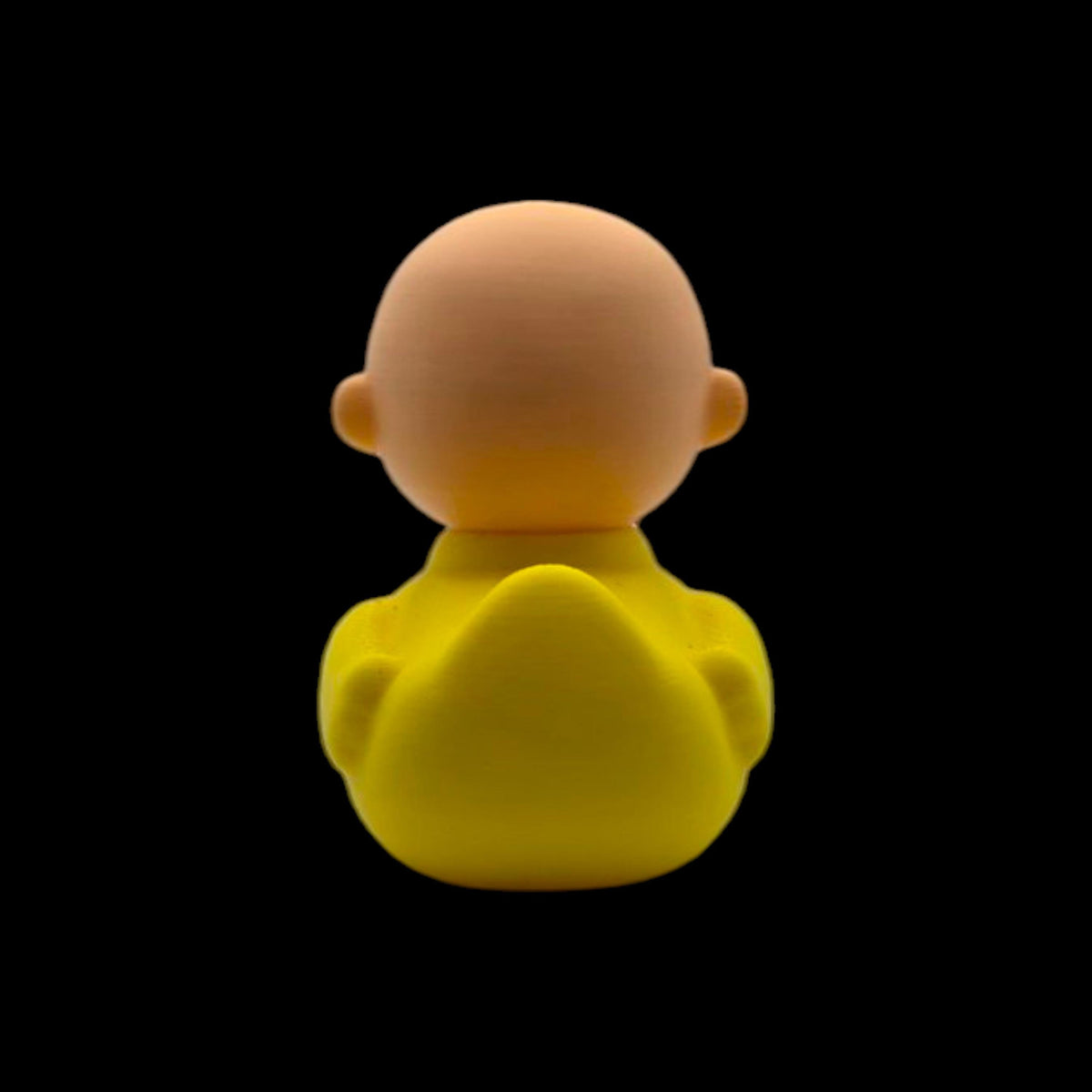 Charlie Brown Duck Inspired Cartoon Character Collectible Figure Desk Decor Yellow & Black