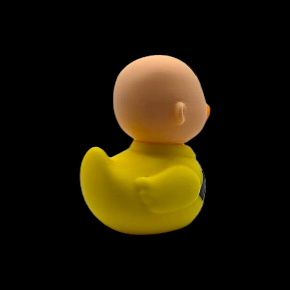 Charlie Brown Duck Inspired Cartoon Character Collectible Figure Desk Decor Yellow & Black