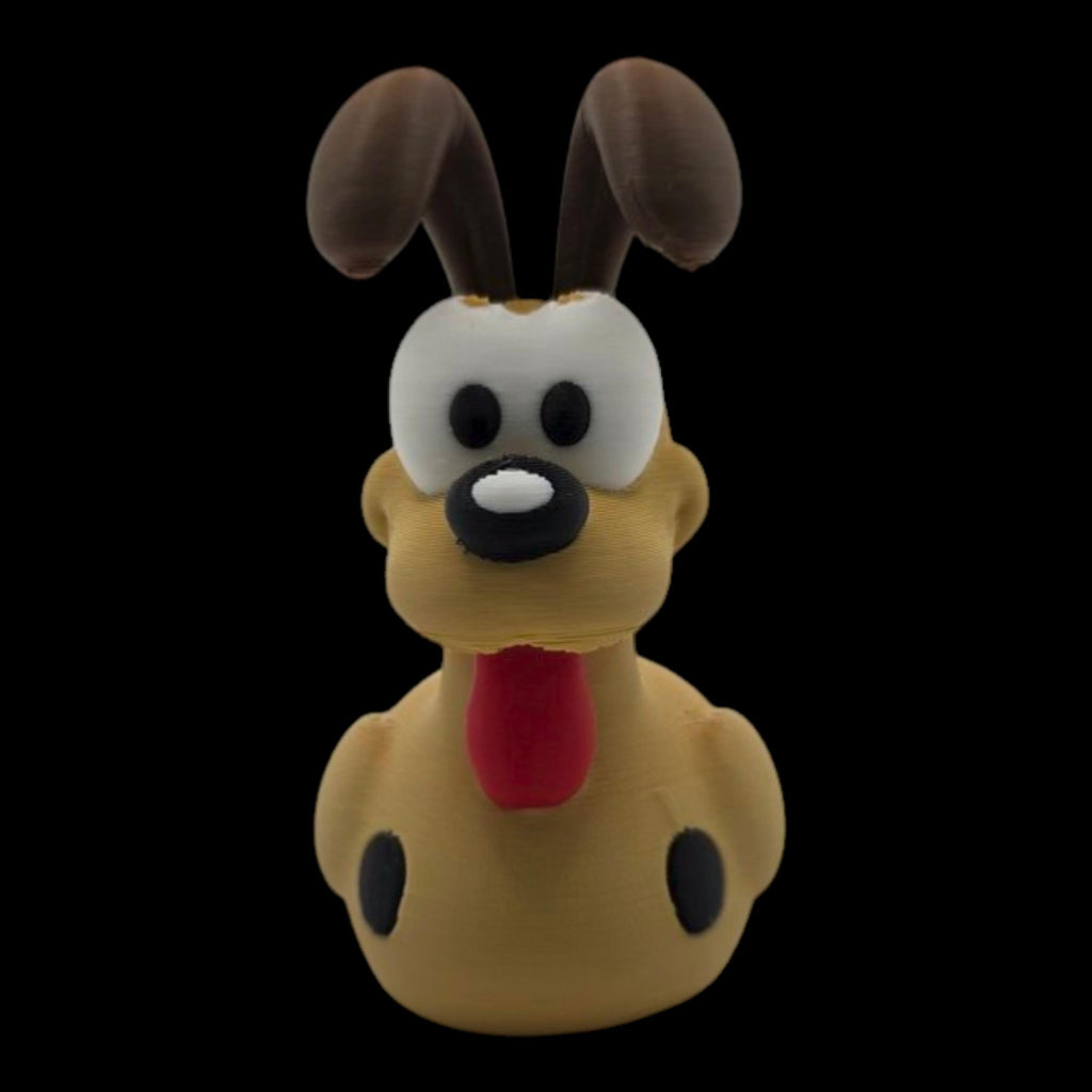 Odie Dog Figurine Cartoon Character Display Piece Desk Decoration Comic Collectible Yellow Statue Miniature Dog
