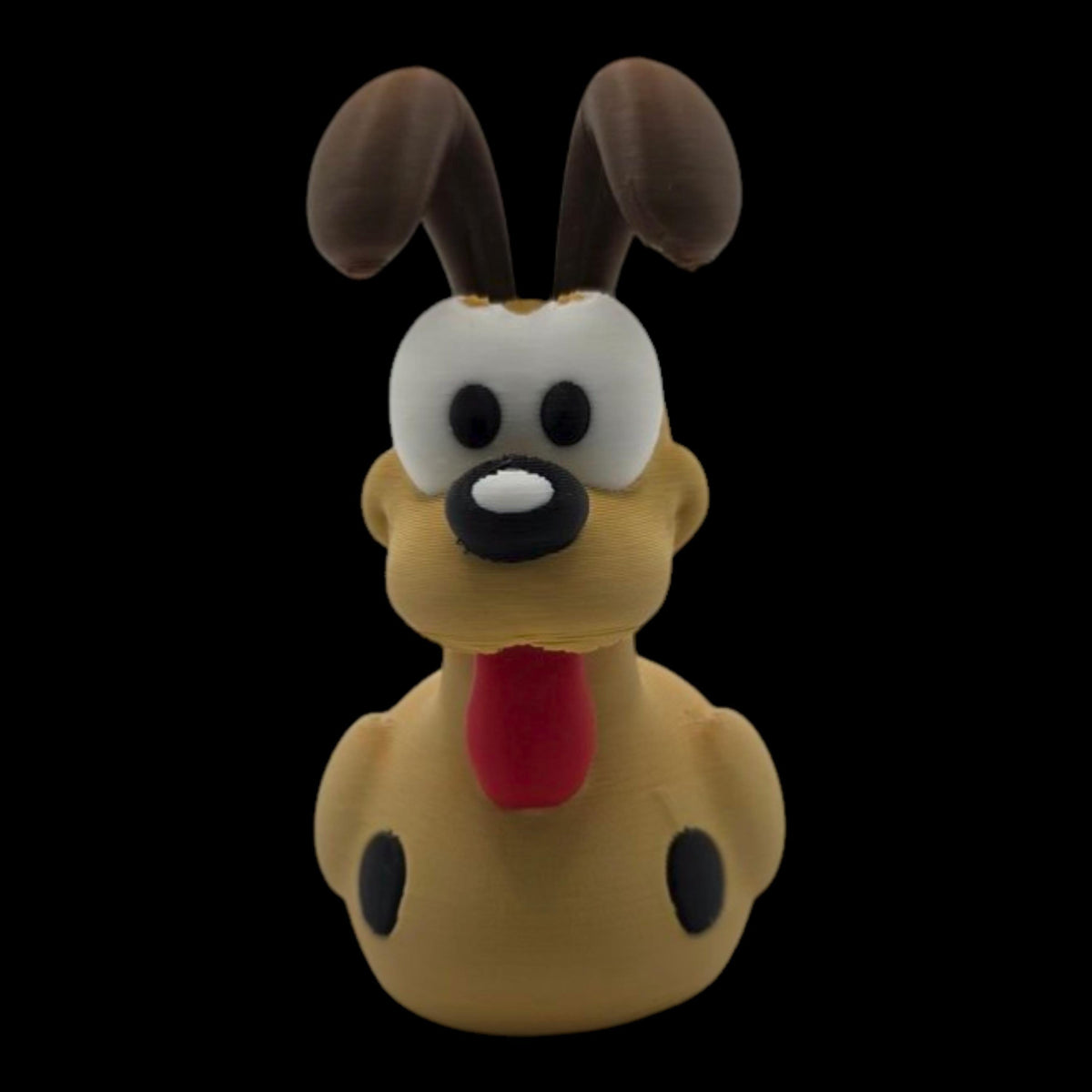 Odie Dog Figurine Cartoon Character Display Piece Desk Decoration Comic Collectible Yellow Statue Miniature Dog
