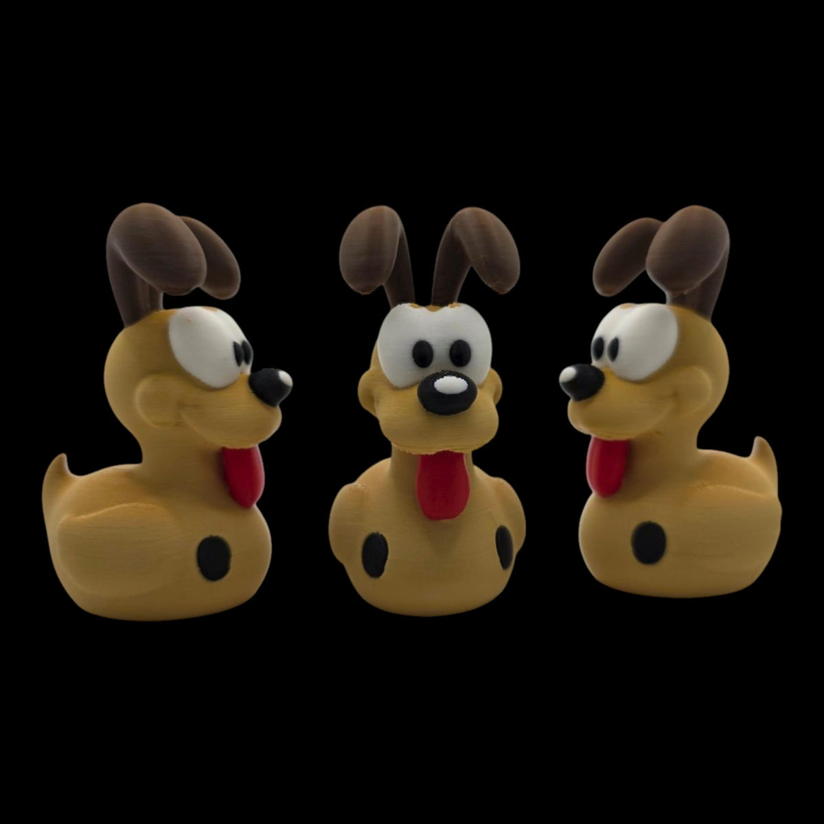 Odie Inspired Dog Duck Cartoon Character Display Piece Desk Decoration Comic Collectible
