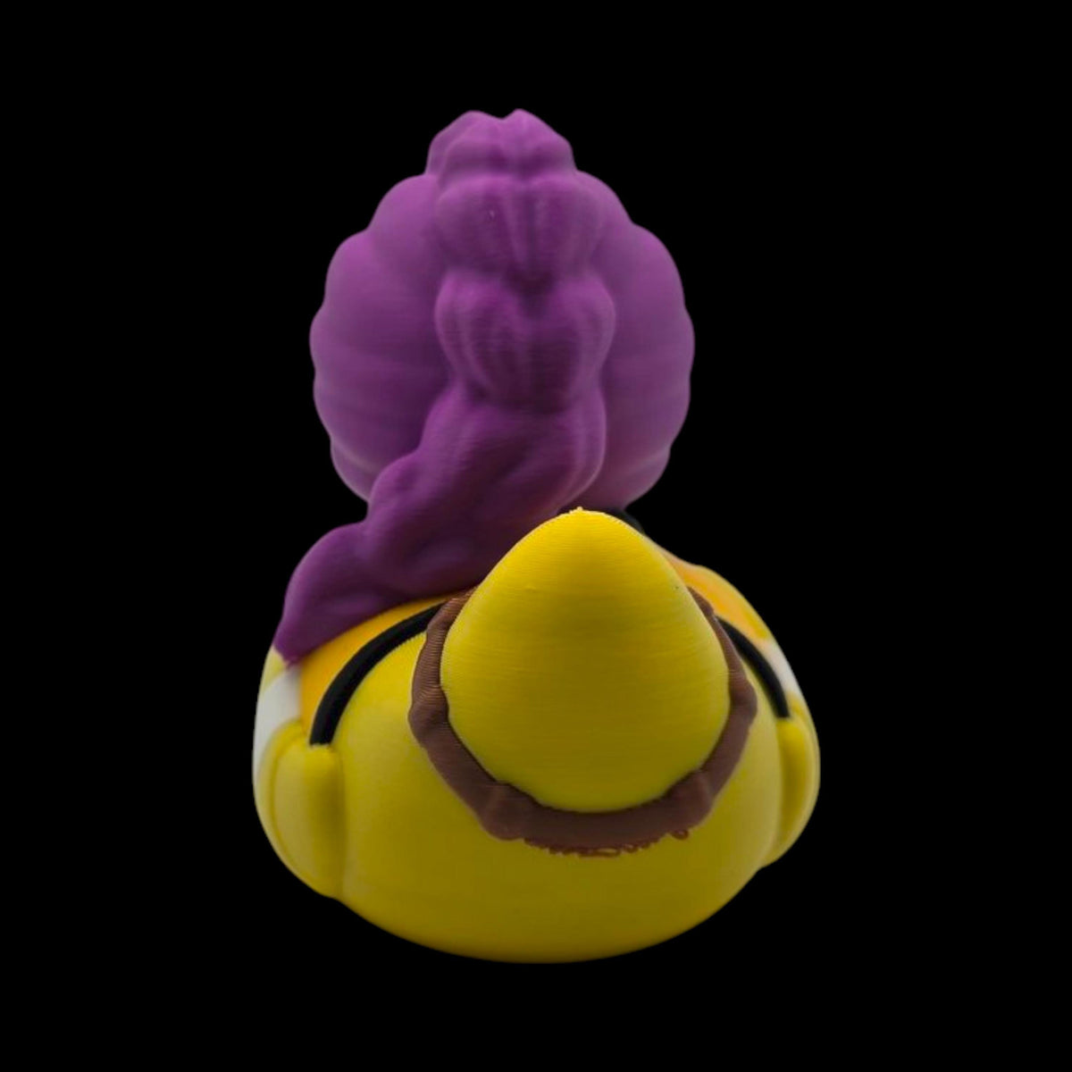 Bathroom Display Novelty Rubber Duck Purple Mohawk Punk Character Racing Stripe Design 3D Printed Collectible Toy Jeep Ducking Gift Desk Ornament Office Accessory Unique Figurine Coworker Present Girlfriend Birthday Gift Premium PLA