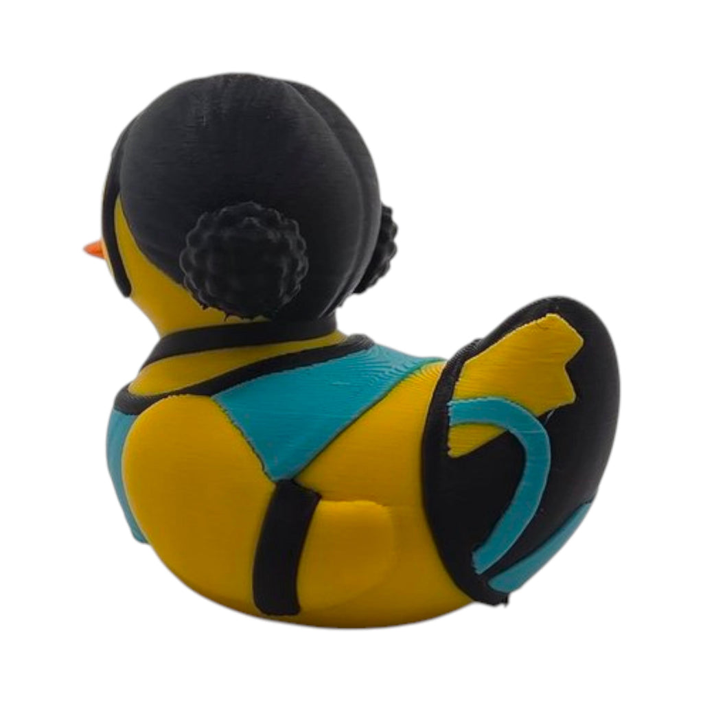 Office Desk Accessory Rubber Duck Toy Black Hair Punk Design Racing Stripe Collectible Figurine Jeep Ducking Gift Bathroom Display Ornament Coworker Present Unique Cubicle Decoration 3D Printed Premium PLA Filament Girlfriend Birthday