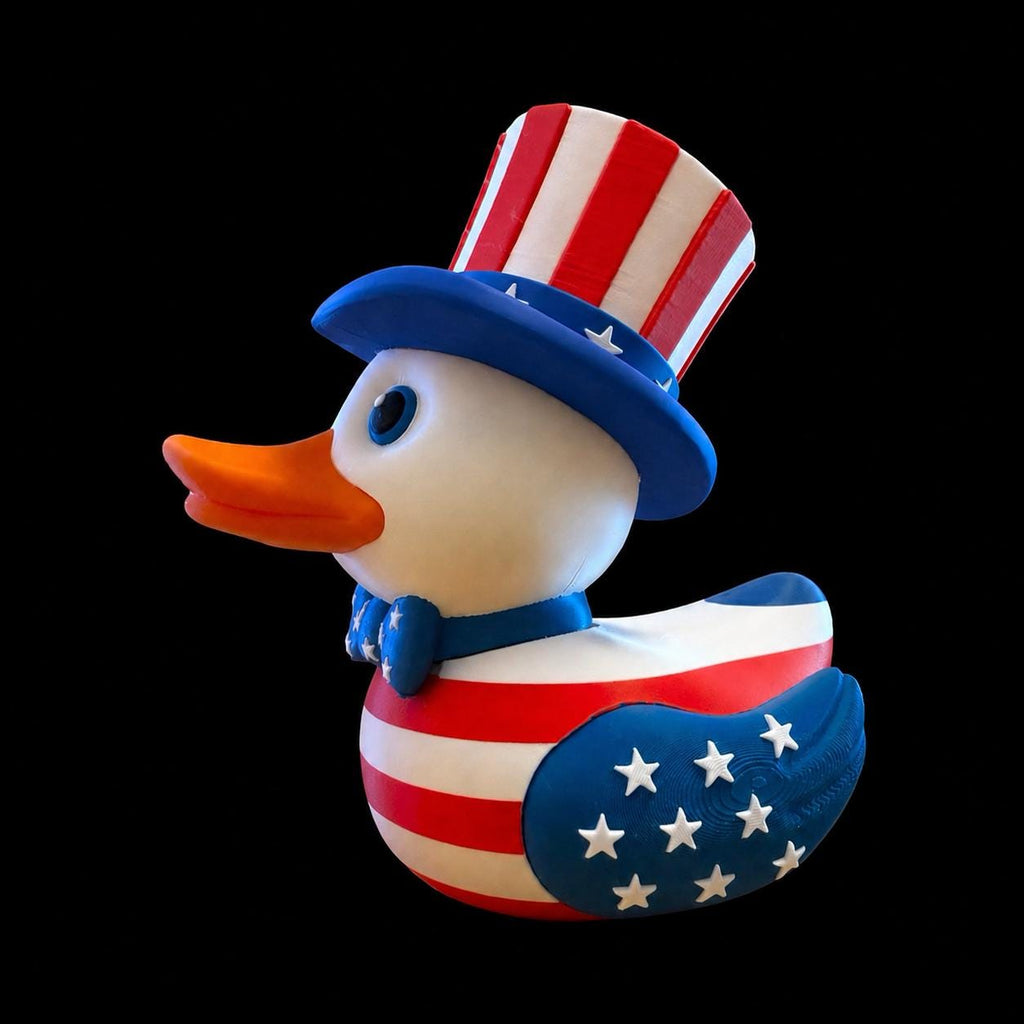 Uncle Sam Duck Patriotic Ducking America Display USA Decoration Adorable 4th July Decor
