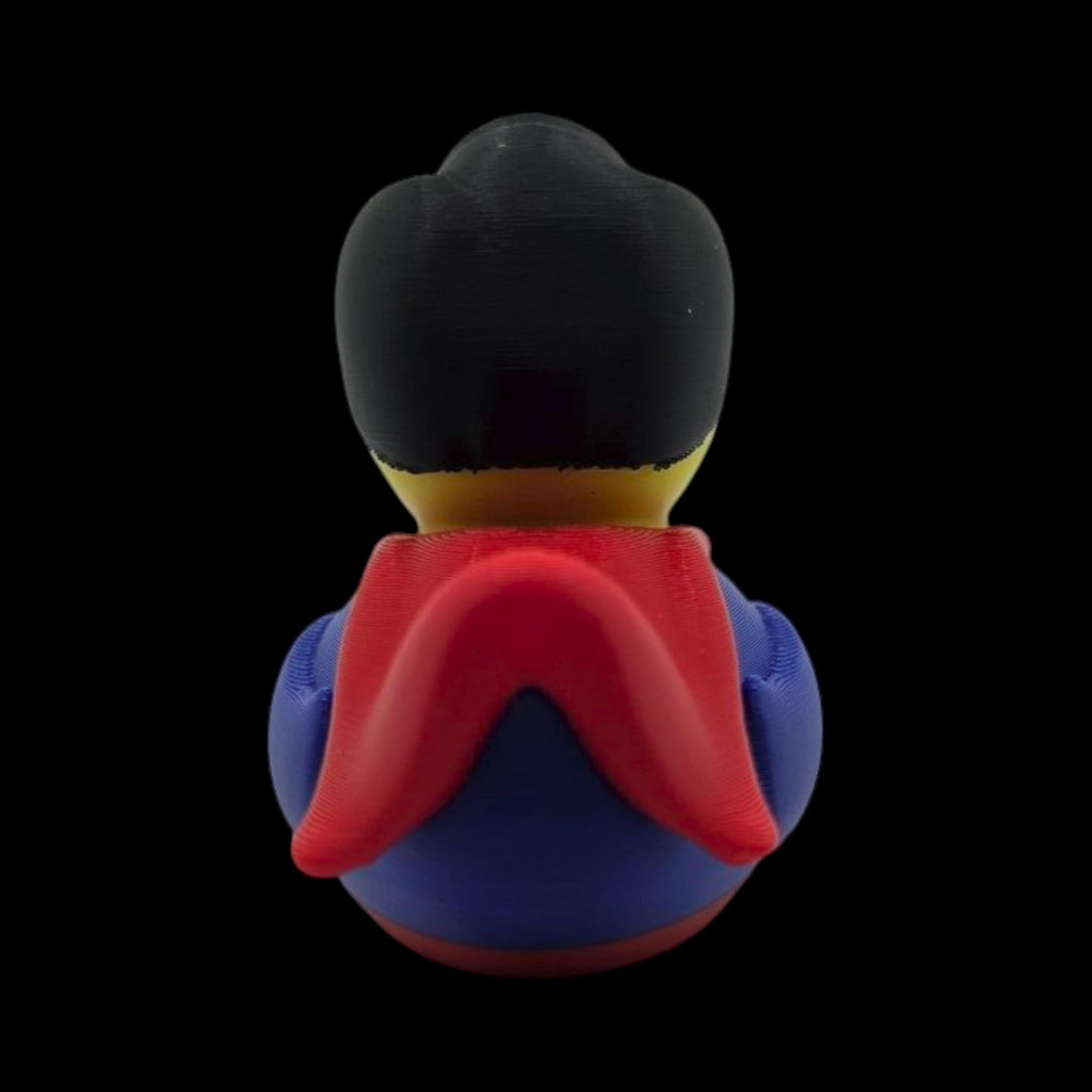 Novelty Gift Superman Duck Figurine Office Desk Display Collectible Toy Superhero Fan Memorabilia Premium PLA Printed