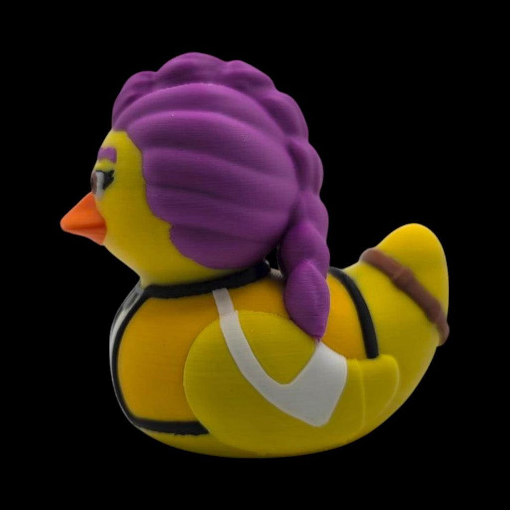 Unique Girlfriend Birthday Gift Rubber Duck Collectible Punk Mohawk Design Racing Stripe Figurine Coworker Present Novelty Toy Jeep Ducking Tradition Desk Ornament Office Accessory Bathroom Display 3D Printed Premium PLA Filament Fun