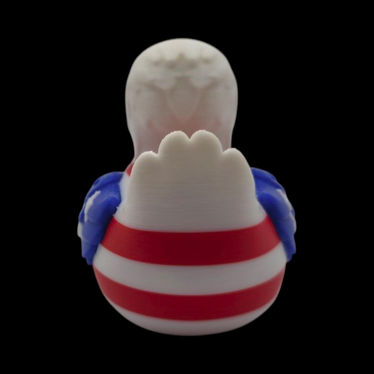 Car Dashboard Duck Patriotic 250th Anniversary Design Collection American Flag Pattern Eagle Head Detail