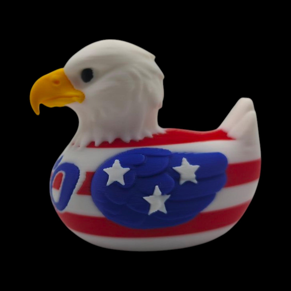 Cruise Line Collectible Duck Patriotic 250th Anniversary Design American Flag Pattern Eagle Head Detail