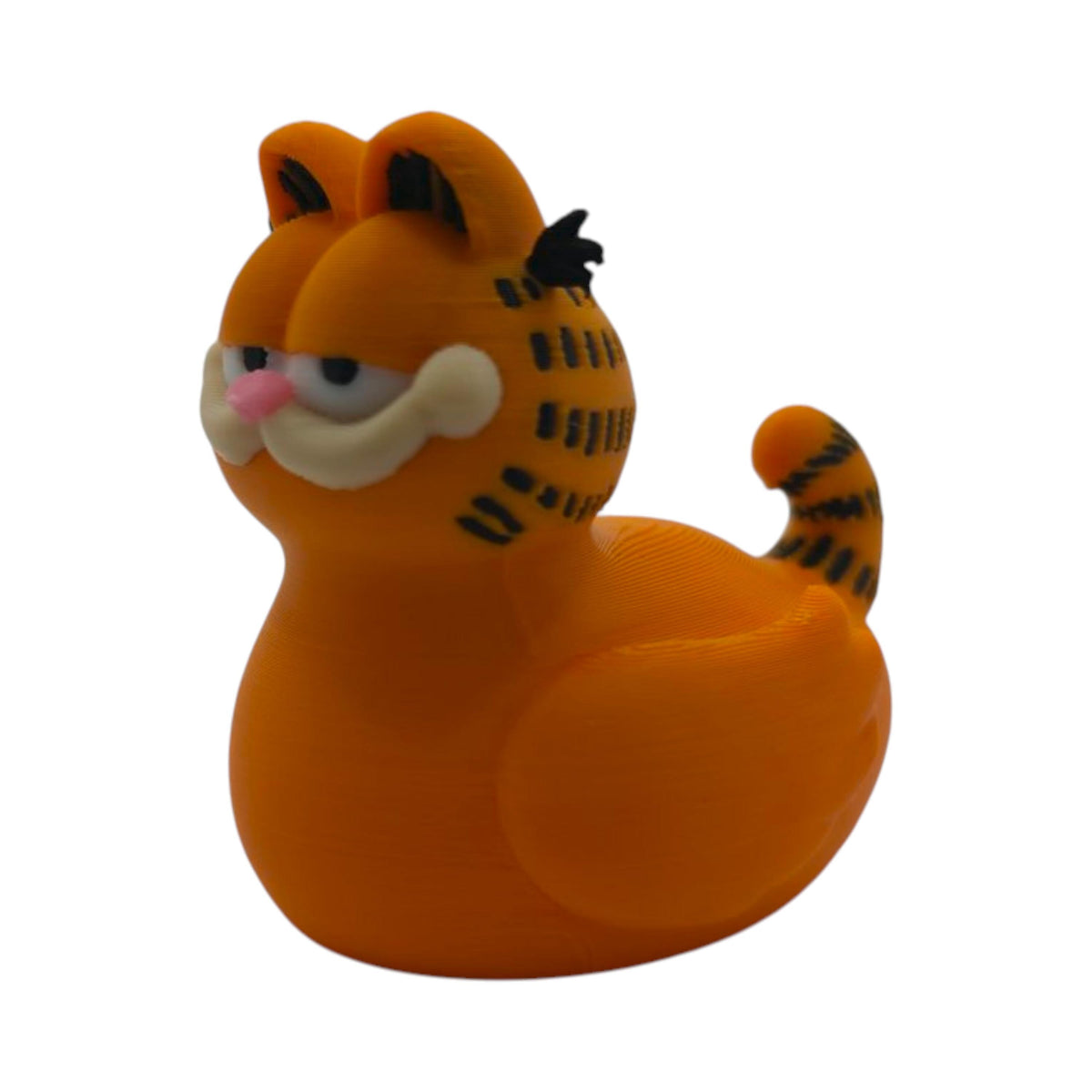 Orange Cat Figurine Desk Decoration Inspired Cartoon Character Collectible Statue Novelty Mashup