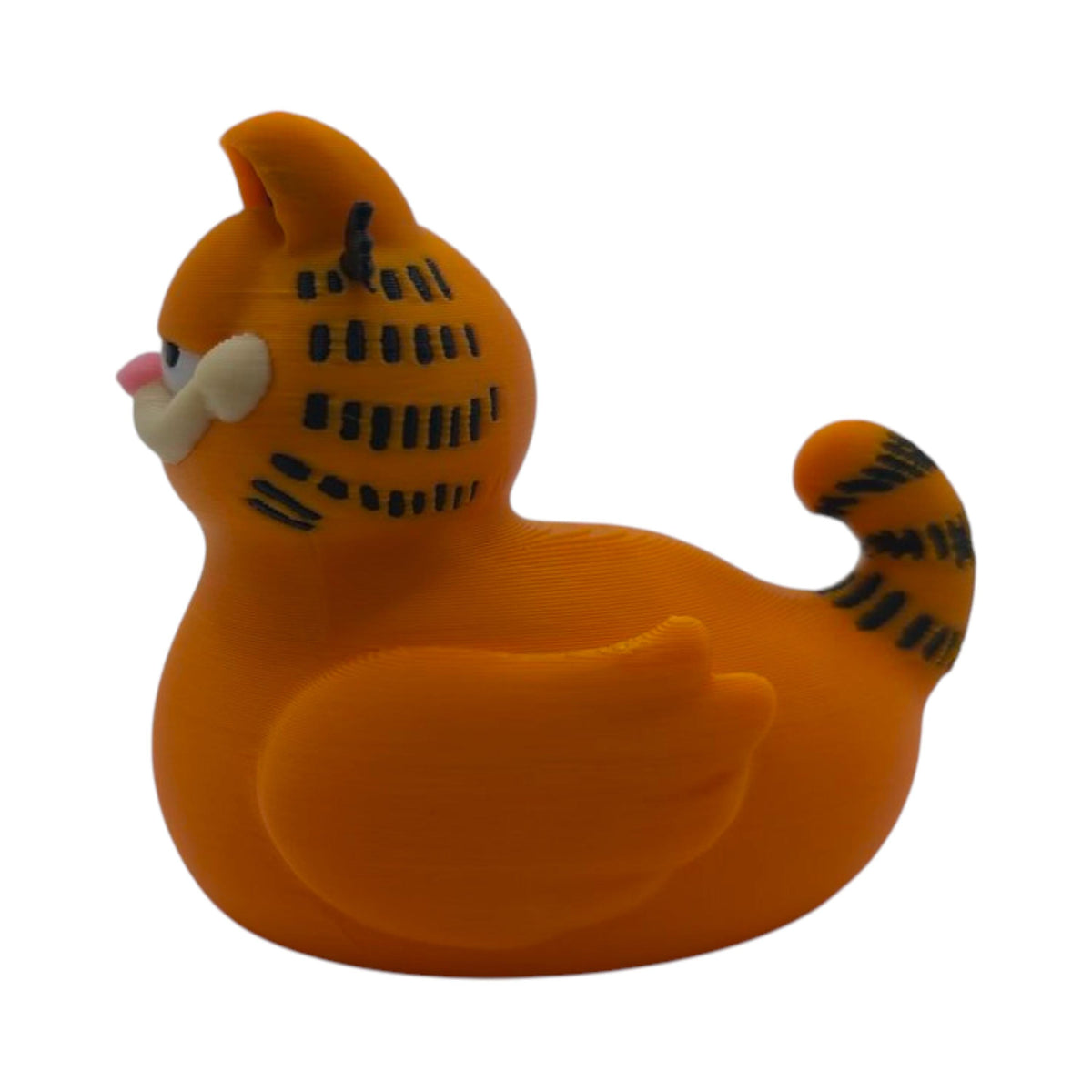 Orange Cat Figurine Desk Decoration Inspired Cartoon Character Collectible Statue Novelty Mashup