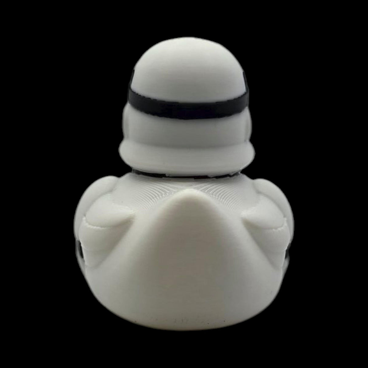 3D Printed Rubber Duck Star Wars Stormtrooper Design Premium PLA Material Smooth Finish White Helmet Black Accents