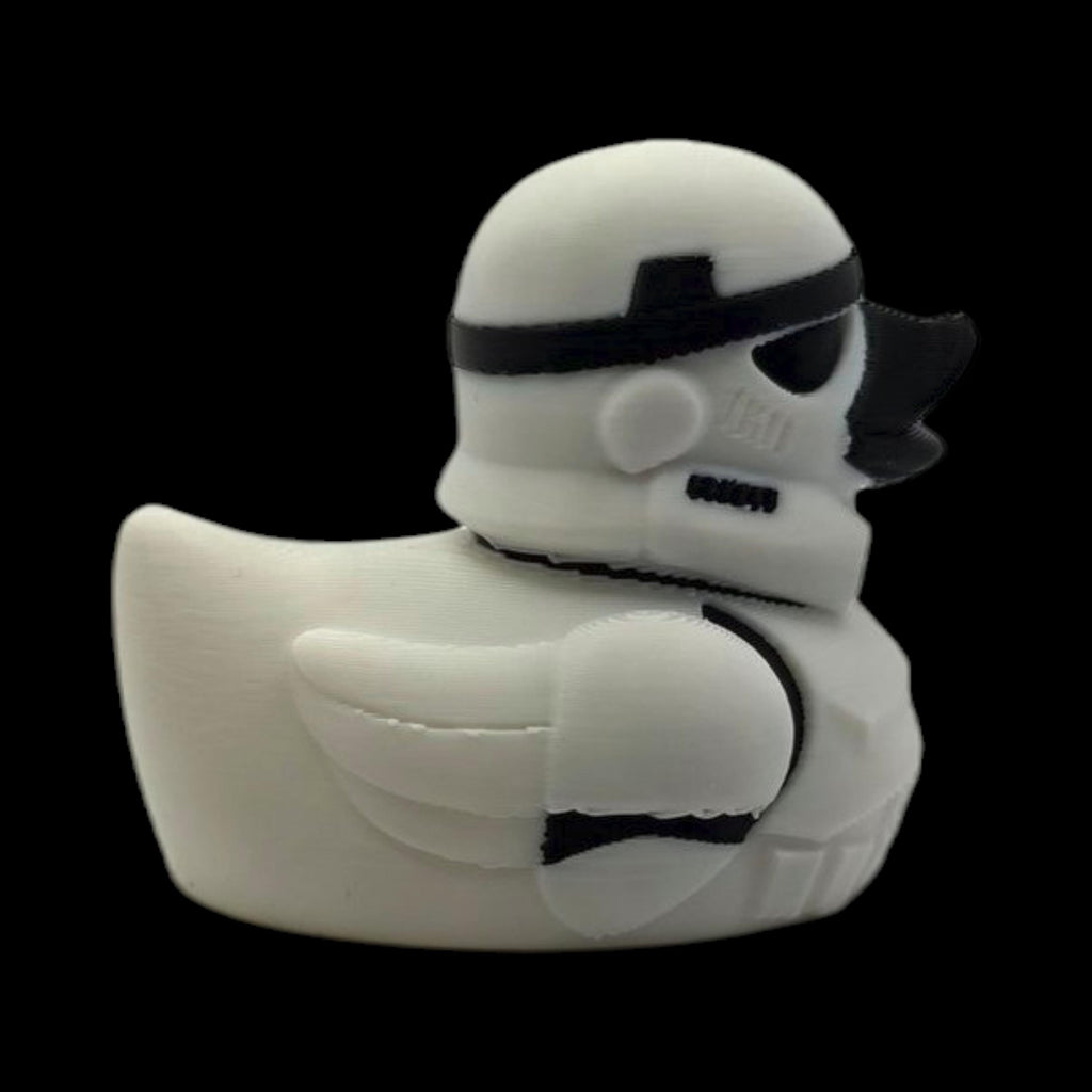Jeep Ducking Novelty Star Wars Rubber Duck Stormtrooper Design 3D Printed Collectible White Helmet Character Premium Material