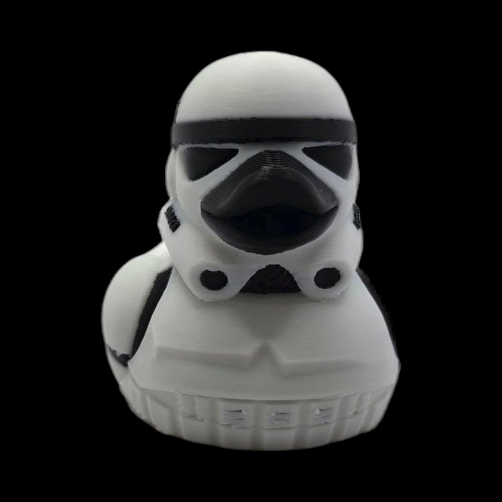 Unique Geek Gift Star Wars Stormtrooper Rubber Duck Design 3D Printed Collectible Premium Quality Material White Helmet