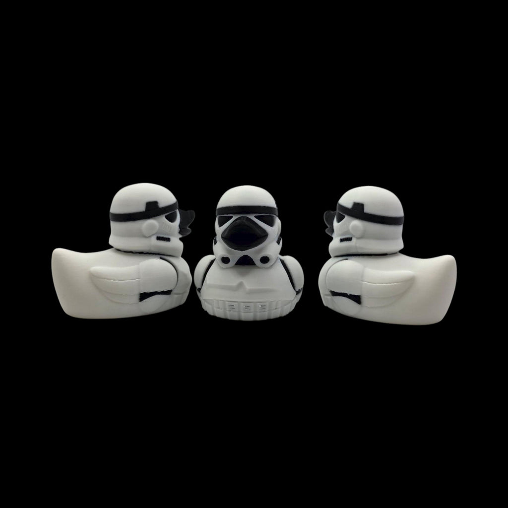 Stormtrooper Inspired Duck Star Wars Fan Geek Desk Toy Shelf Display Office Decoration Sci Jeep Ducking