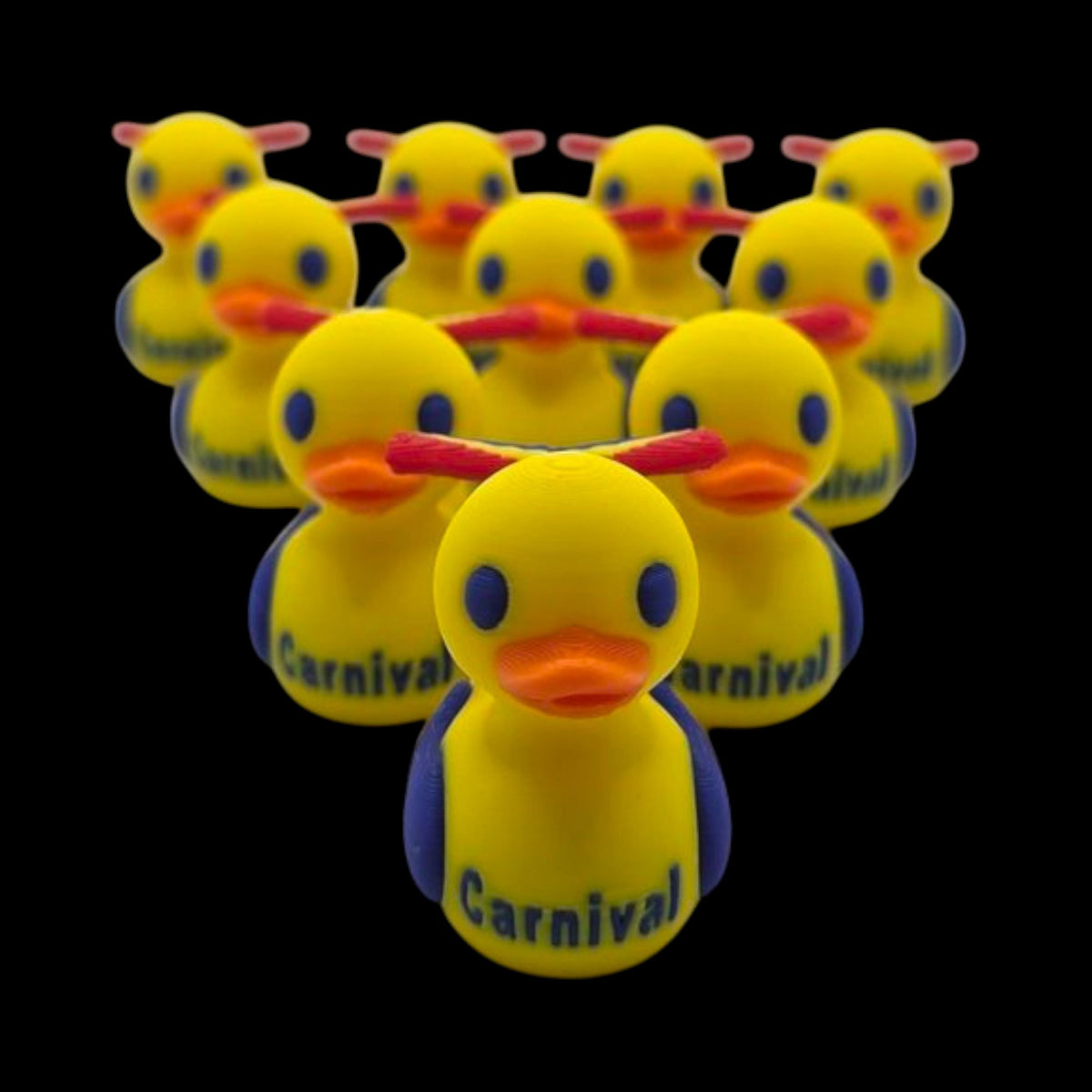 Beach Theme Duck Ornament Carnival Cruise Collection Three Size Options Nautical Bathroom Decor White Red Blue Design Maritime Home Accent Coastal Style Decoration Perfect Vacation Gift Summer Beach House Present Detailed Wing Pattern