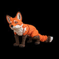 Woodland Animal Figurine Articulated Fox Display Poseable Desk Toy Office Collection Orange Collectible Gift Idea Flexible