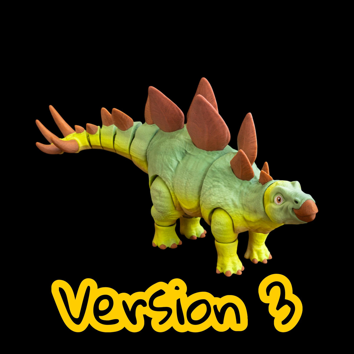 Fully Articulated Stegosaurus Posable Dinosaur Toy Figure Interactive Prehistoric Reptile Model Jointed Segments