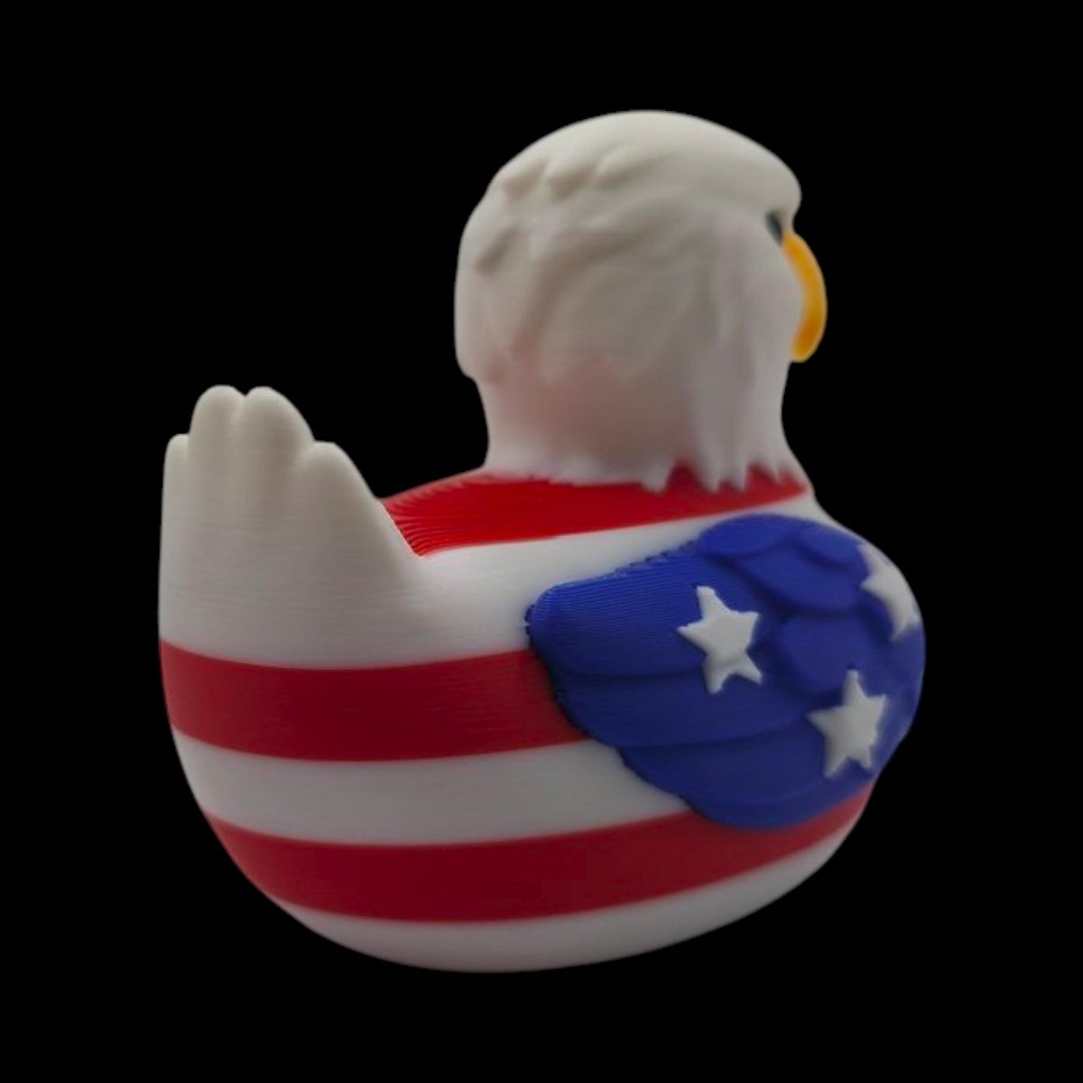 Holiday Gift Duck Patriotic Design American Flag Pattern Eagle Head Detail Dashboard Display Item Waterproof Construction