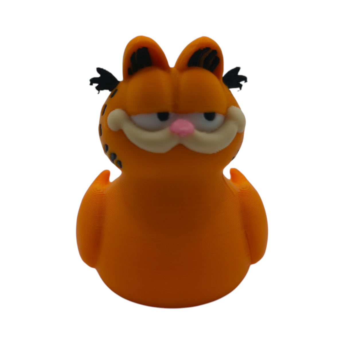 Orange Cat Figurine Desk Decoration Inspired Cartoon Character Collectible Statue Novelty Mashup